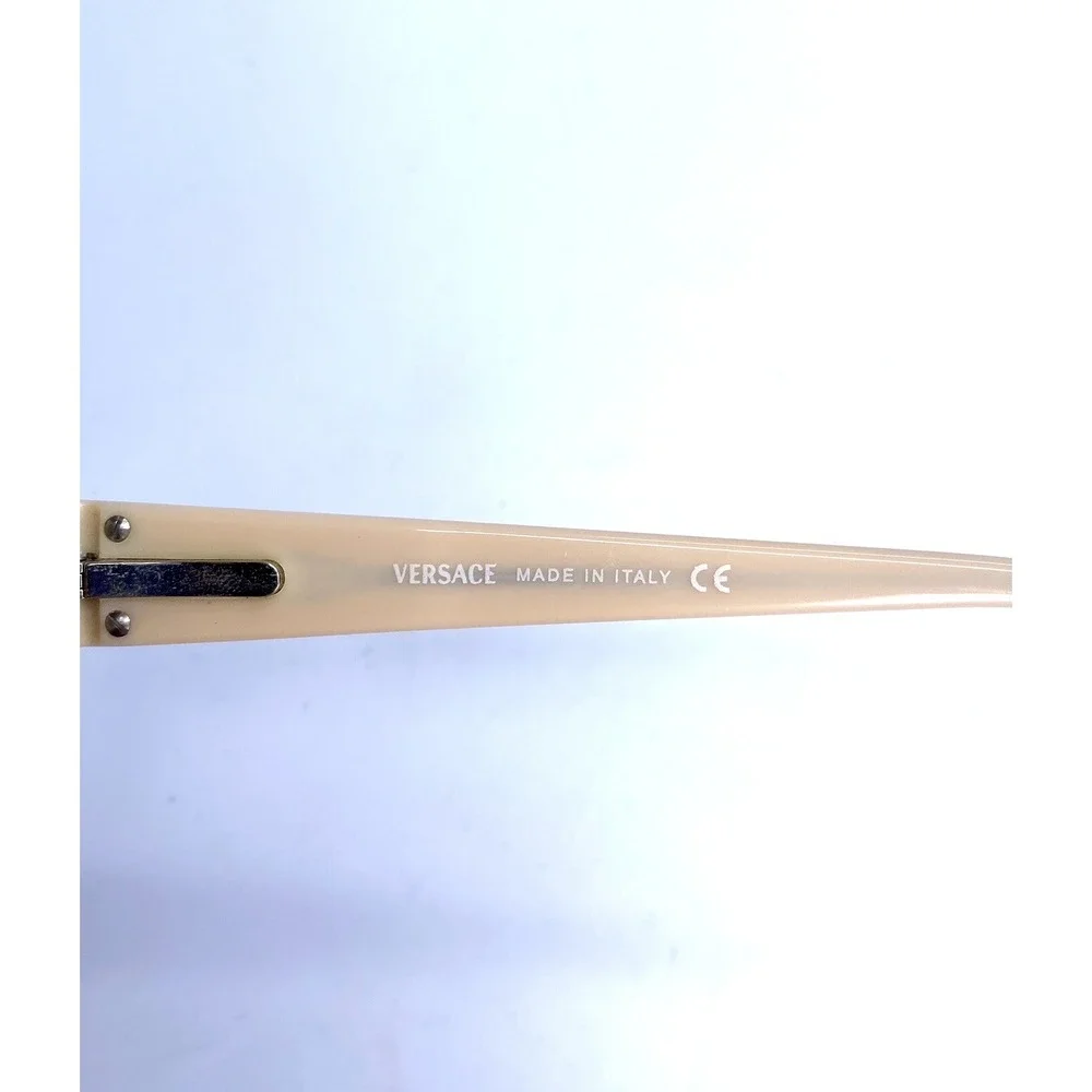 Versace Black Brown Beige Rectangular Eyeglasses Italy MOD 3034B 405 52 15 135